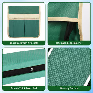 Tabouret <span class=keywords><strong>de</strong></span> <span class=keywords><strong>jardin</strong></span> pliable moderne et doux avec genouillères, <span class=keywords><strong>banc</strong></span> <span class=keywords><strong>de</strong></span> jardinage multifonctionnel portable pour fleurs en plein air - Product Image 4