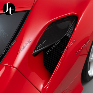 Couvercle d'évent latéral en fibre de carbone sèche pour <span class=keywords><strong>Ferrari</strong></span> F8 Tributo Spider Side Fenders Easy Sticker - Product Image 4