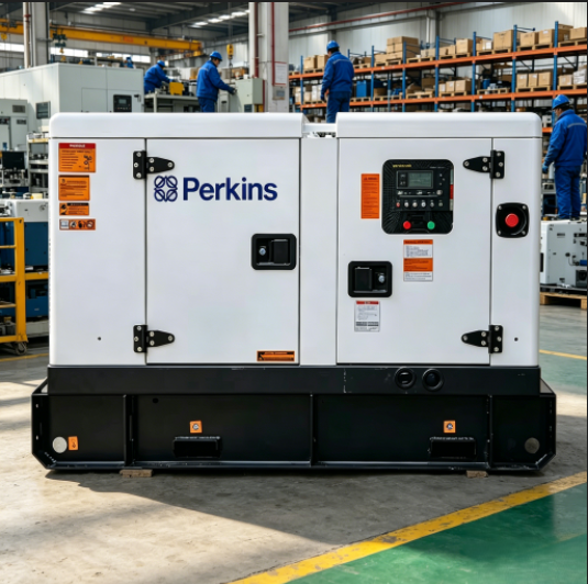 Perkinse Diesel Generator Set 15kva/50kva/80kva Super Silent Water Cooled Backup Power Electric Start Soundproof CE ISO