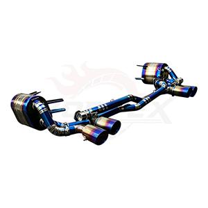 Sistema de Escape Vortex Titanium Blue con Válvulas para Porsche 911 997 Carrera con Silenciadores Laterales y Puntas Cuádruples - Product Image 3