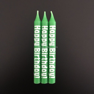 Candele a Bastoncino Sottili Personalizzate per Decorazione Casa, <span class=keywords><strong>Compleanno</strong></span>, Festa, in Cera di Paraffina Fatte a Mano con Scritte Stampate - Product Image 6