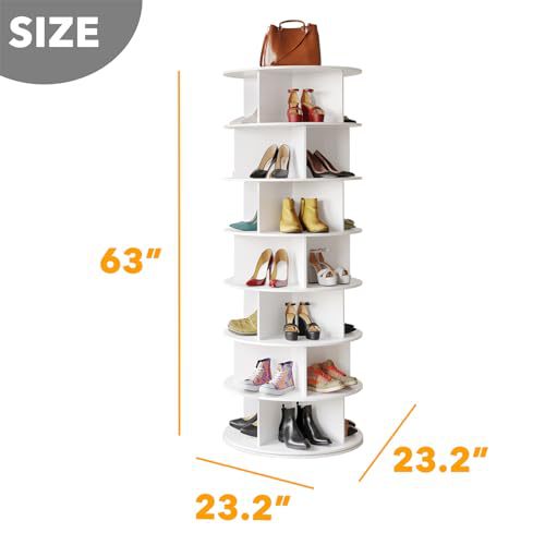 7-tier rotating shoe rack [Type B]