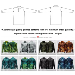 Camiseta de Pesca al por Mayor para Torneos, Protección Solar, Camisetas Polo de Pesca Personalizadas con Impresión Completa por Sublimación, Camiseta Polo de Manga Larga - Product Image 5