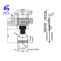 0,32-Zoll OLED-LCD-Bildschirm SSD1315 Kleines Display 7,06x3,82mm 64x32 Monochrom IIC