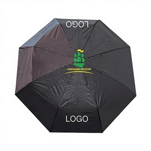 Parapluie de voyage compact moderne à ouverture et fermeture automatiques, à trois plis, avec tige en fer et tissu en fibre de verre, pour petit sac à dos - Vente en gros - Product Image 1