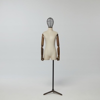 Mannequin de présentation de vêtements pour femme, buste demi-corps réglable, tête creuse en FRP, style européen original