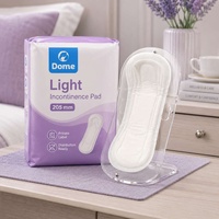 Serviettes d'incontinence pour femmes personnalisées ODM, surface en flanelle, sensation de fraîcheur, jetables, forte absorption, sans agent fluorescent, 205 mm