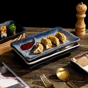 Plato de cerámica cuadrado japonés para restaurantes, platos de <span class=keywords><strong>sushi</strong></span> de gres de forma cuadrada de diferentes colores - Product Image 1