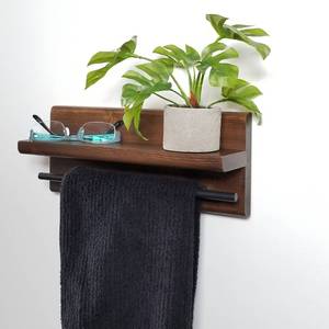 Estante <span class=keywords><strong>de</strong></span> almacenamiento <span class=keywords><strong>de</strong></span> pared <span class=keywords><strong>de</strong></span> <span class=keywords><strong>madera</strong></span> con toallero, estante <span class=keywords><strong>de</strong></span> ahorro <span class=keywords><strong>de</strong></span> espacio <span class=keywords><strong>para</strong></span> cocina, estante <span class=keywords><strong>de</strong></span> pared <span class=keywords><strong>de</strong></span> baño <span class=keywords><strong>de</strong></span> dormitorio, diseño rústico/moderno - Product Image 5