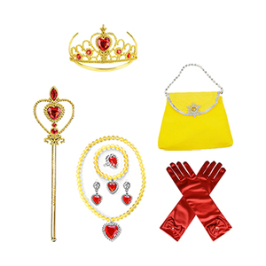 Simpatico cartone animato <span class=keywords><strong>topolino</strong></span> Cos abito corona borsa bacchetta magica guanti collana bracciale anello orecchini Set Anime Cosplay Costume - Product Image 2