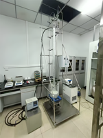 Ensemble d'unités de kits de colonne de distillation sous vide de laboratoire électrique avec entonnoir à rapport de reflux électromagnétique colonne de distillation de rectification