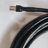 Câble de données de charge Micro USB vers USB personnalisé avec presse-étoupe M12 * 1.5 et dissipateur thermique