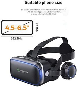 Gafas 3D con Control Remoto, Gafas de Realidad Virtual para Juegos y Películas 3D, Sistema de Cuidado Ocular VR - Product Image 3