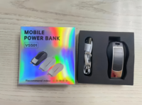 1200mah 2 in 1 Mini Schlüssel bund Power Bank Notfall Telefon Ladegerät Typ C Camping Outdoor Schlüssel bund Power Bank für iPhone