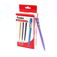 FOSKA – Lot de 24 stylos à bille à écriture fluide, encre noire de haute qualité, pointe de 1,0 mm, en vrac, pour femmes, infirmières et fournitures de journalisation
