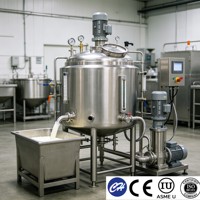 Cuve de Fermentation Laitière Sanitaire en Acier Inoxydable 304, Fermenteur pour la Production de Yaourt avec Système CIP 200L-5000L