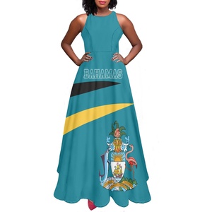 <span class=keywords><strong>Torres</strong></span> Strait Islands estampado sin mangas A-Line vestidos de mujer personalizado Dropshipping elegantes vestidos largos para chicas adolescentes fiesta 2024 - Product Image 5