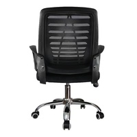 Chaise de bureau moderne en maille pivotante, chaise de saisie réglable en hauteur avec pieds chromés et base en nylon pour le bureau à domicile