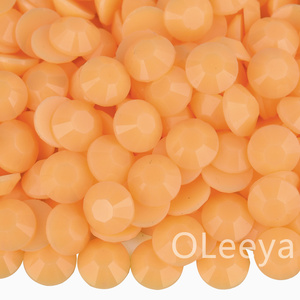 Oleeya Paquet en vrac Macaron Gelée Solide Strass 3mm-5mm Flatback Non Hot Fix Strass Cristal pour la décoration d'arc - Product Image 5