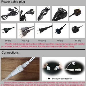 Đầy đủ sao đầy keo màu ánh sáng trang trí ánh sáng chuỗi dây đèn dây cao su màu trắng - Product Image 4