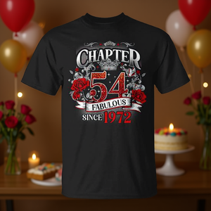 Capítulo 54 Fabulous Since 1972 Roses - Camiseta para mujer del 54º cumpleaños - Product Image 3