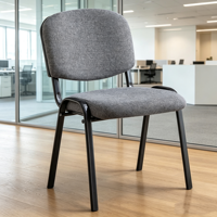 Chaise empilable sans accoudoirs, confortable, pour réunions de personnel, conférences, avec structure en fer, pour églises et stades