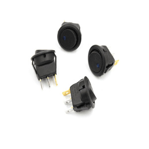 สวิตช์โยก KCD1 12V DC 20A SPST ทรงกลม มีไฟส่องสว่างสีแดงแบบตาแมว 3 ขา สำหรับใช้ในรถยนต์ - Product Image 2