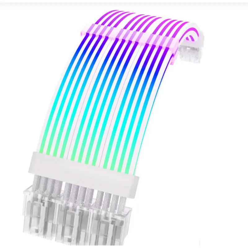 COOLMOON C200EX 24 3*8 pin PC ARGB-Kabel Neon-Flex-LED Unterstützung 5 V ARGB SYNC PSU Erweiterung rgb-Kabel PC gpu