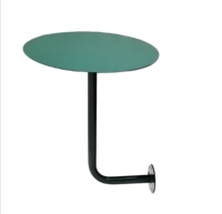 Table murale ronde en acier inoxydable sur mesure, gain de place, pour café, bistrot, bar, restaurant, usine OEM ODM