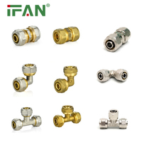 Raccord de compression IFAN PEX, accessoires de plomberie, coude en laiton pour tuyau PEX
