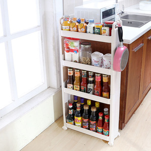 Venta al por mayor mejores productos multicapa mesita de noche Esquina de plástico de almacenamiento estante de cocina estante organizador estantes de cocina - Product Image 2