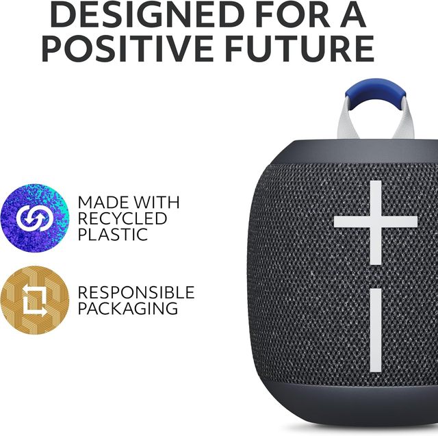 Waterproof Bluetooth Outdoor Speaker,Big Bass,360-Degree Sound,Dustproof,Floating,131ft Wireless Range,Black