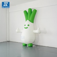 Modèle de ciboule gonflable personnalisé, plante végétale gonflable géante pour la publicité et la décoration d'événements en plein air