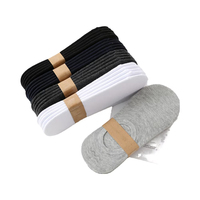 Chaussettes habillées pour hommes antidérapantes de couleur unie coupe basse conception invisible jetable quotidien