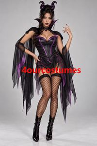 Disfraz de Bruja de Halloween con Tutú de Lentejuelas Morado y Negro, Ropa de Cosplay de Bruja, Disfraces para Fiesta Temática de Halloween - Product Image 5