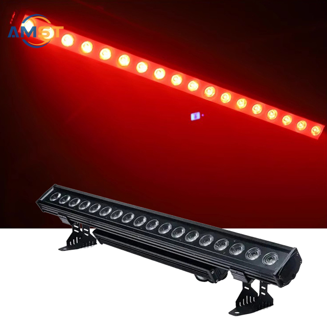 Pixel Led Wash Wall 18*10W RGBW Bar Led  Wash Lights Outdoor Ip65 Disco Party Wedding Stage Lighting