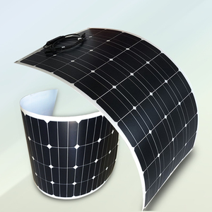 Car Marine 12V 24V 18W 60W 125W 150W Sunpower pannello solare Semi flessibile pannello solare fotovoltaico flessibile nero - Product Image 2
