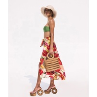 Paréo en soie imprimé floral personnalisé, robe de plage pour femmes, sarong, nouvelle collection 2022