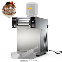 Machine à glace en flocons automatique commerciale à écran tactile, conception industrielle, utilisation en extérieur et à domicile pour les hôtels