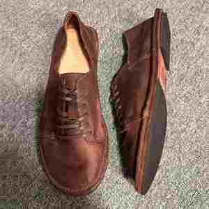 Chaussures Homme Rétro Artisanales en Cuir de Cheval, Style Décontracté et Habillé, Résistantes à l'Usure, à Enfiler, pour l'Automne - Product Image 4