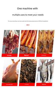 Déshydrateur alimentaire professionnel de grande capacité avec fonction fumée, contrôle de la température et minuterie, idéal pour la viande, le bacon, le bœuf séché et les saucisses. - Product Image 5