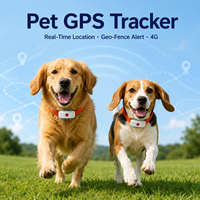 Localizador GPS Inteligente 4G para Mascotas, Función Antipérdida, Alertas de Geocerca, Resistente al Agua IP67, 5 Días de Duración de la Batería, Cerca Virtual por Aplicación para Perros y Gatos