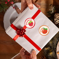 500 vellen rol cartoonstickers fruit appel aardbei stickers cadeauzakje decoratieve taart dessert verzegelingslabel sticker