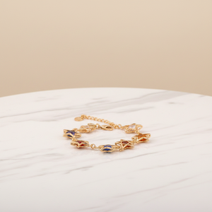 Bracelets en <span class=keywords><strong>or</strong></span> plaqué <span class=keywords><strong>or</strong></span> <span class=keywords><strong>18</strong></span> <span class=keywords><strong>carats</strong></span> pour femmes, design tendance pour filles - Product Image 4