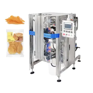 Máquina de embalagem de frutas seca automática, peso automático de 10 cabeças, máquina vertical de embalagem de frutas secas