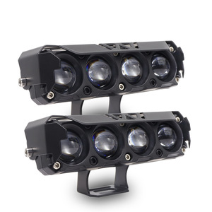 4-Eye Motorcycle Spotlight Hid 12V Off-Road Lighting With Cap White And Yellow <b>Light</b> <b>Waterproof</b> <b>Switch</b> Control - Product Image 3