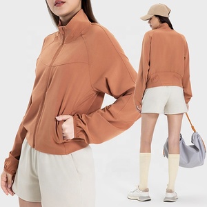 Femmes UPF 50 + Protection solaire Stand Collar Basic Yarn Shirts Outdoor Cool Feeling Clothing Hiking Active UV Sport Athletic Jacket - Product Image 4