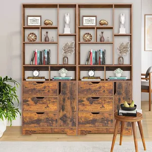 Estantería moderna y elegante, con su diseño llamativo y limpio, esencial para ordenar espacios de oficina, librería estándar - Product Image 3