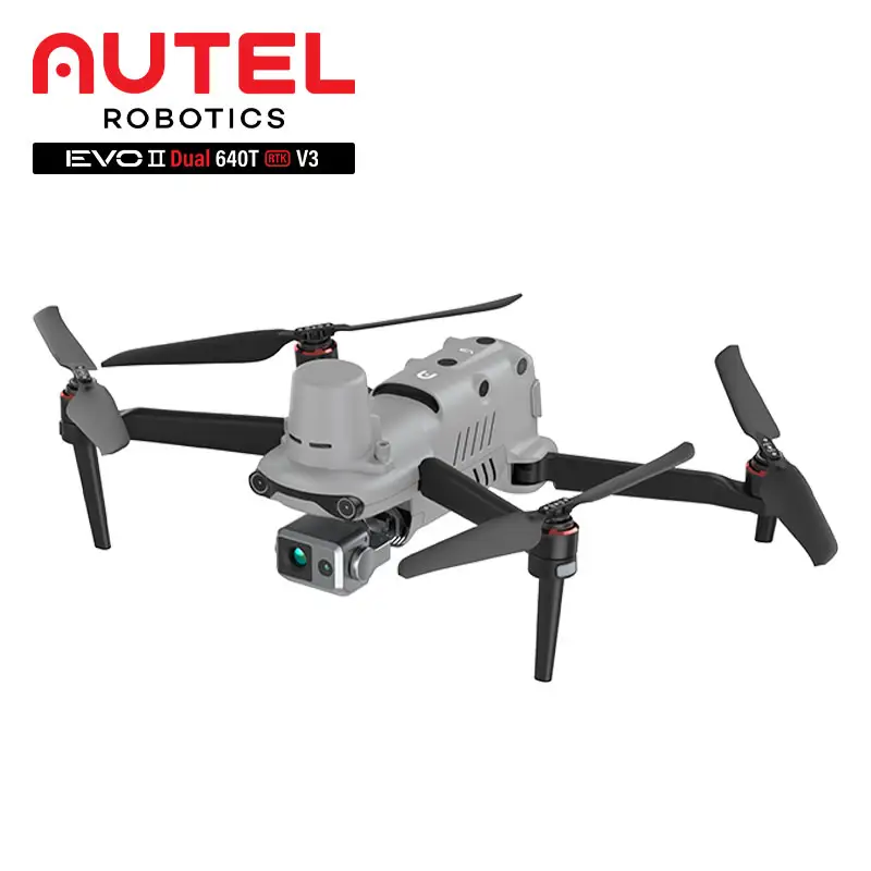 Quadcopter Autel Robotics EVO 2 II Dual 640T RTK V3 Quadcopter Commercial 10KM Long Range RC UAV Surveillance Dron Thermal 4K Camera Drone