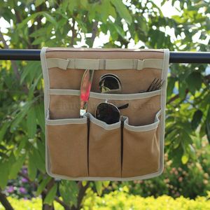 Canvas Chair Armrest Organizer Chair <b>Seat</b> <b>Hanging</b> Bag Side <b>Hanging</b> Pouch for Outdoor - Product Image 2